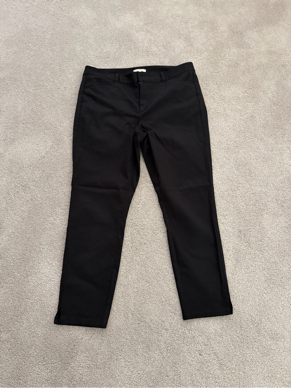 LOFT Black Slim Straight Chinos